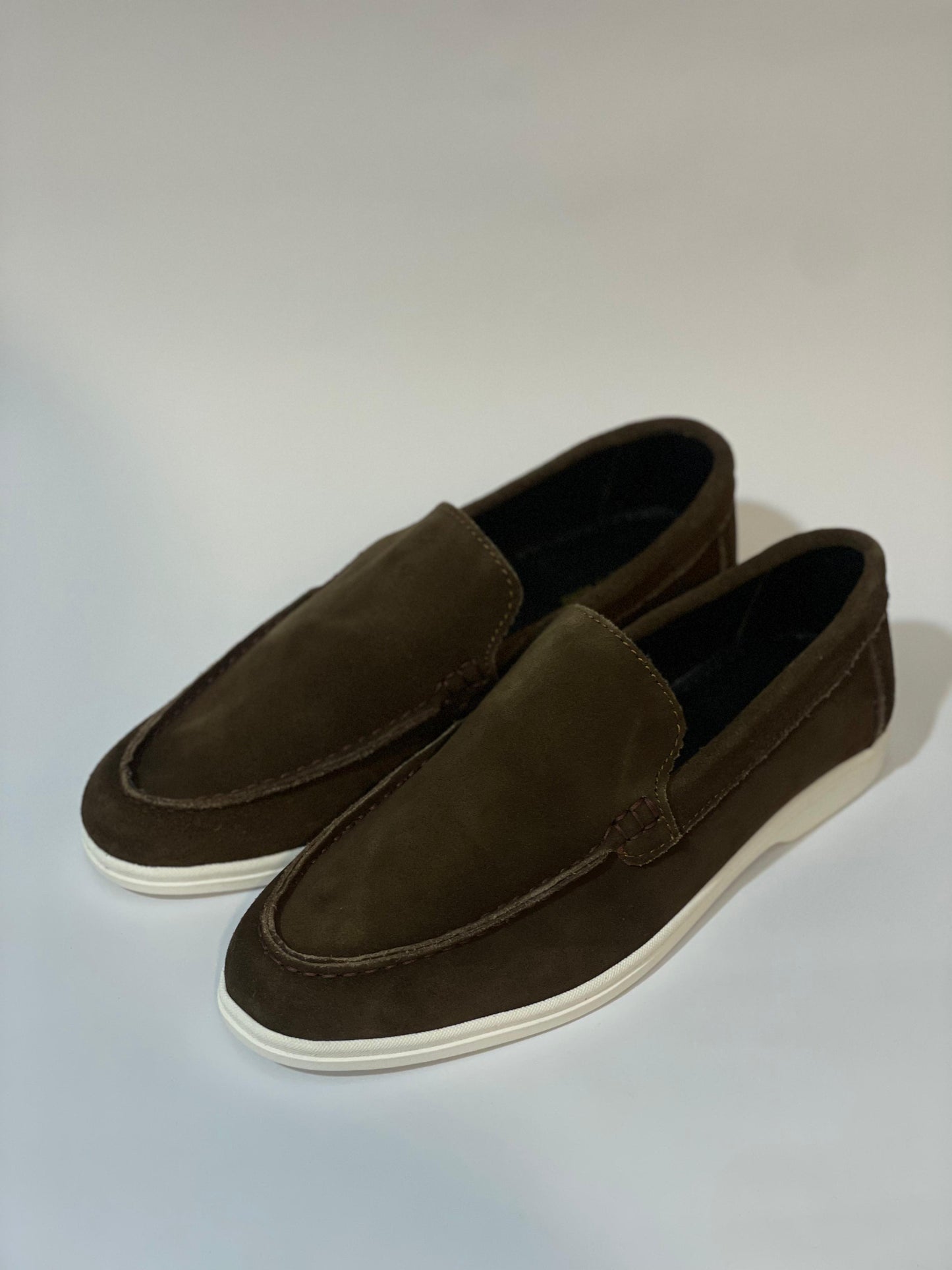 Classic Dark Brown Suede Loafers | Premium Comfort π