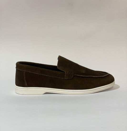 Classic Dark Brown Suede Loafers | Premium Comfort ๐