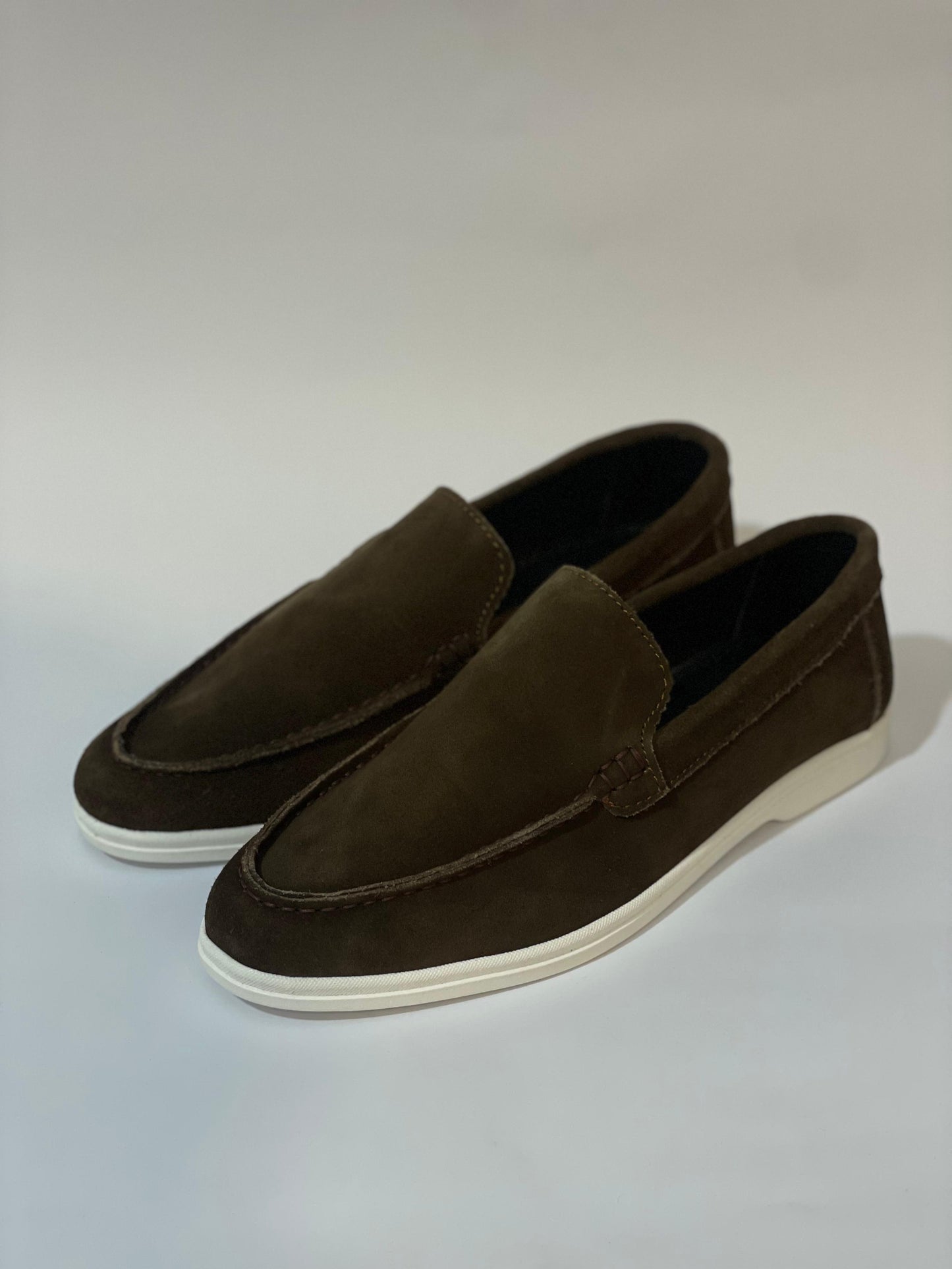 Classic Dark Brown Suede Loafers | Premium Comfort π